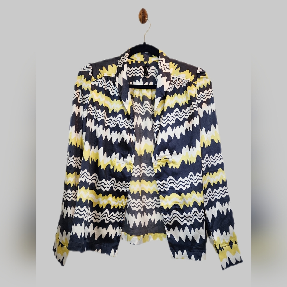 SD II Wave Patterned Blouse Jacket